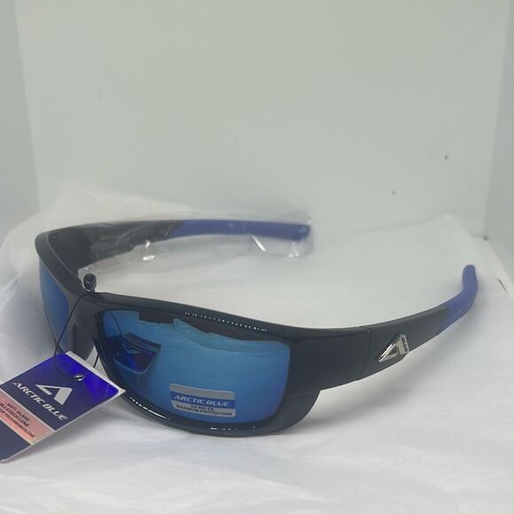 Arctic Blue Wraparound Sports Sunglasses – UV Protection - Picture 1 of 3